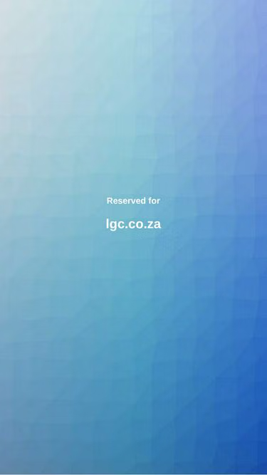 Screenshot of lgc.co.za