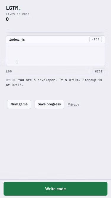Screenshot of lgtm.game