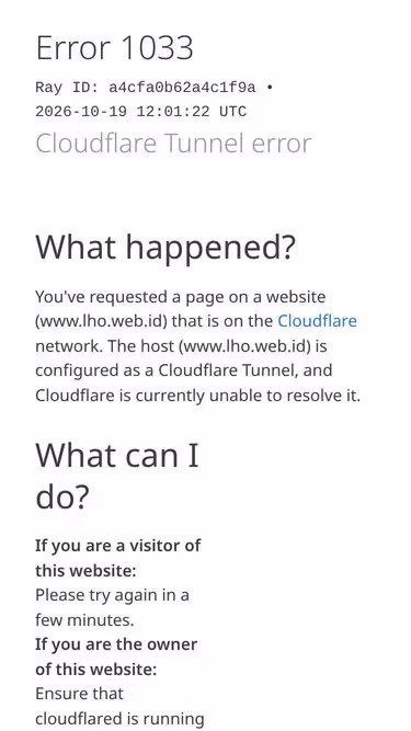 Screenshot of lho.web.id