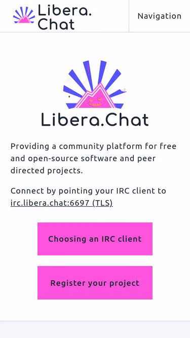 Screenshot of libera.cat