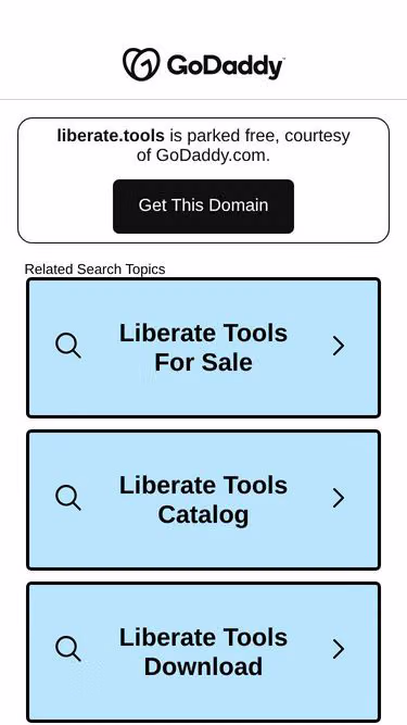 Screenshot of liberate.tools