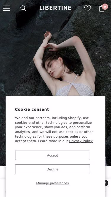 Screenshot of libertine.com.co