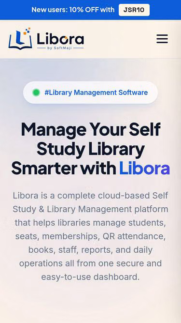 Screenshot of libora.co.in