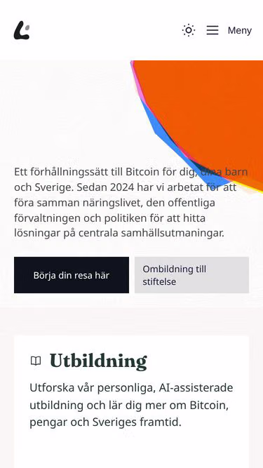 Screenshot of libora.se