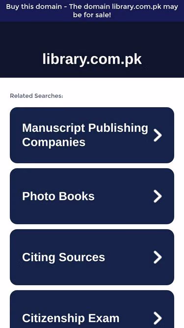Screenshot of library.com.pk