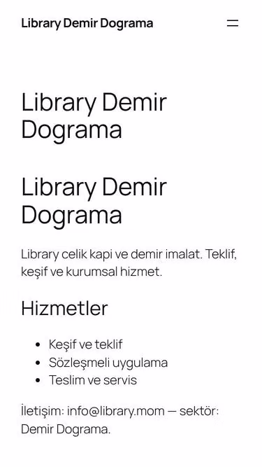 Screenshot of library.mom