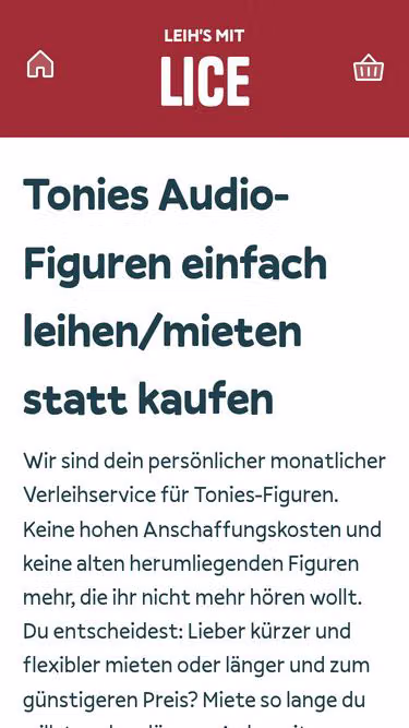 Screenshot of lice.de