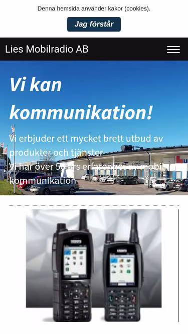 Screenshot of lies.se