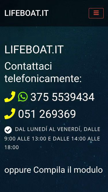 Screenshot of lifeboat.it