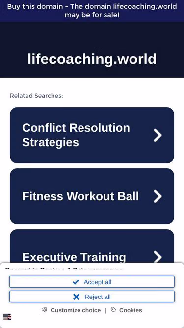 Screenshot of lifecoaching.world