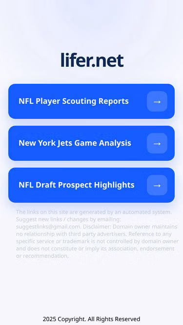 Screenshot of lifer.net