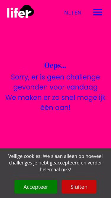 Screenshot of lifer.nl