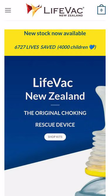 Screenshot of lifevac.co.nz