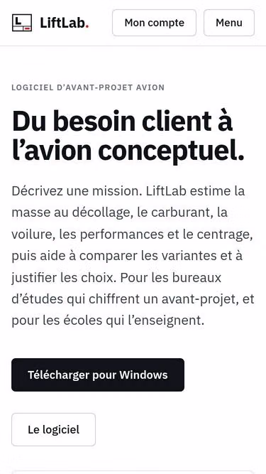 Screenshot of liftlab.fr