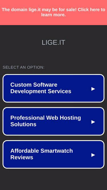 Screenshot of lige.it
