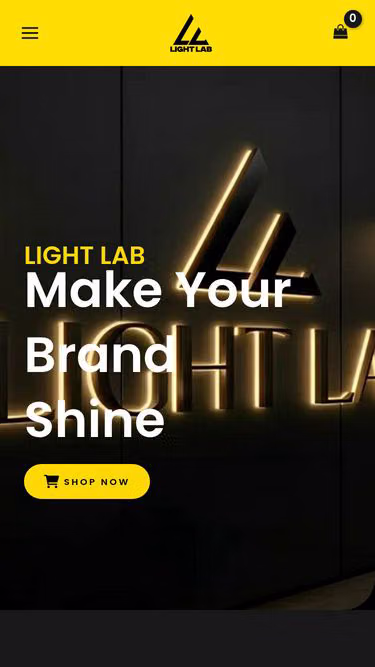 Screenshot of lightlab.pk