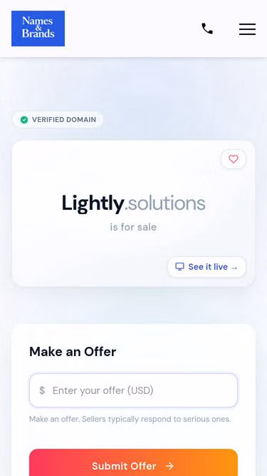 Screenshot of lightly.solutions
