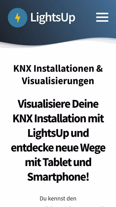 Screenshot of lightsup.ch