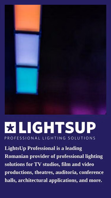 Screenshot of lightsup.ro