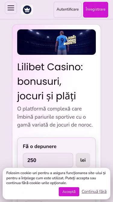 Screenshot of lilibet.ro