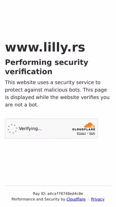 Screenshot of lilly.co.rs