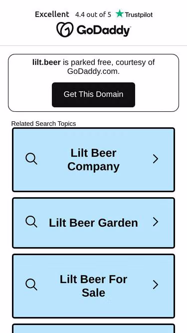 Screenshot of lilt.beer
