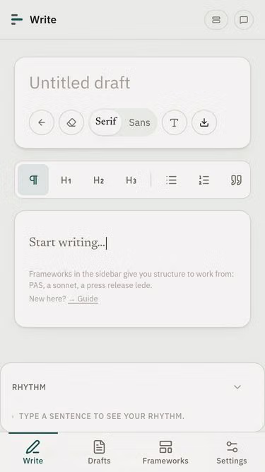 Screenshot of lilt.ink