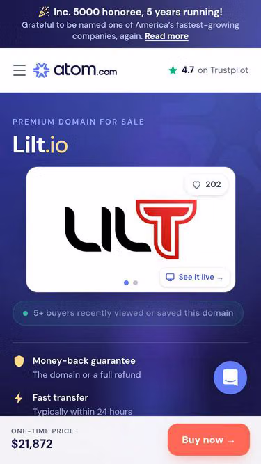 Screenshot of lilt.io