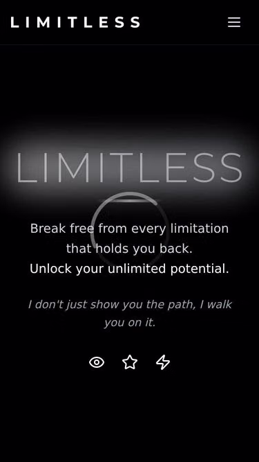 Screenshot of limitless.dentist
