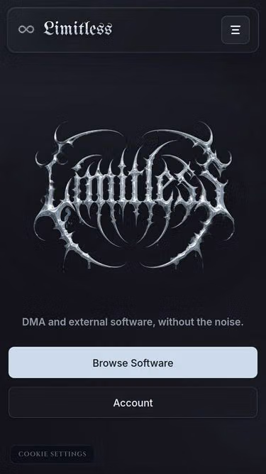 Screenshot of limitless.tf