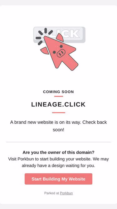 Screenshot of lineage.click
