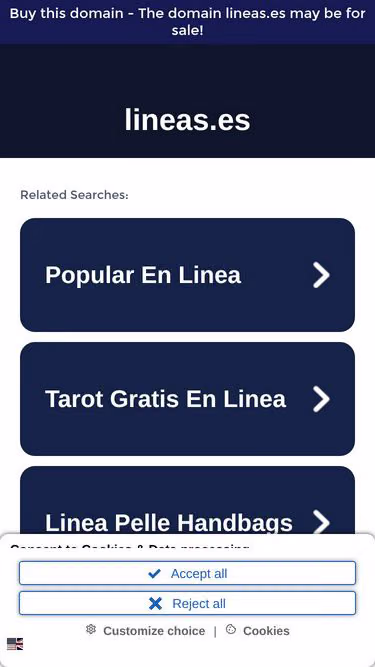 Screenshot of lineas.es