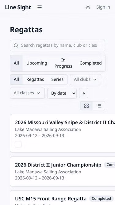 Screenshot of linesight.app
