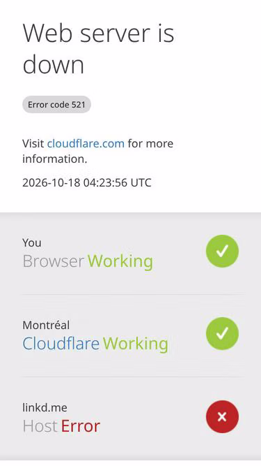 Screenshot of linkd.me