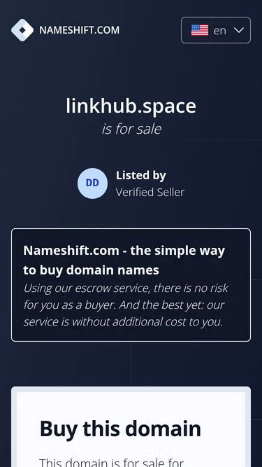 Screenshot of linkhub.space