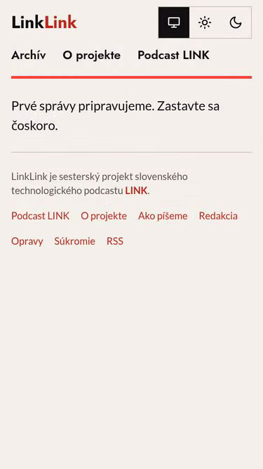 Screenshot of linklink.sk