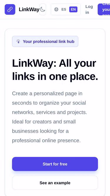 Screenshot of linkway.me