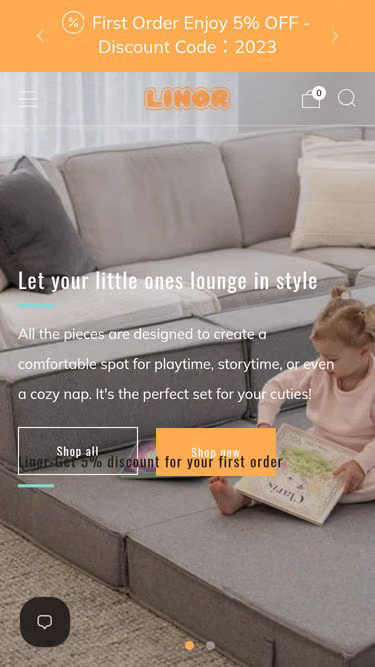Screenshot of linor.com