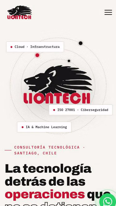 Screenshot of liontech.cl