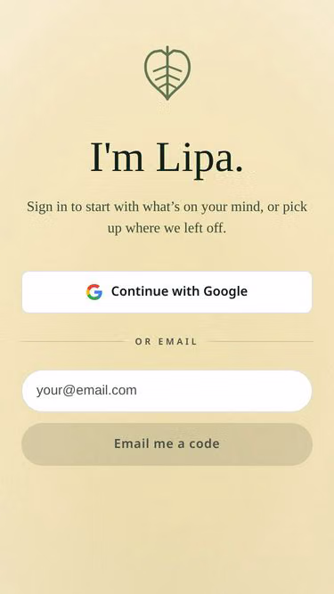 Screenshot of lipa.health