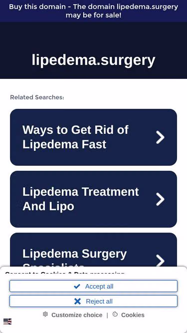Screenshot of lipedema.surgery