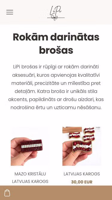 Screenshot of lipi.lv