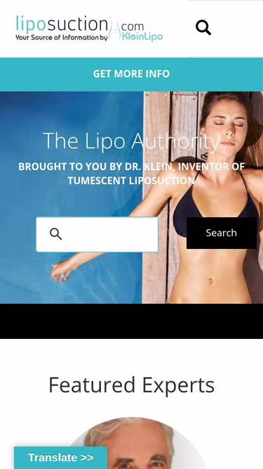 Screenshot of liposuction.com