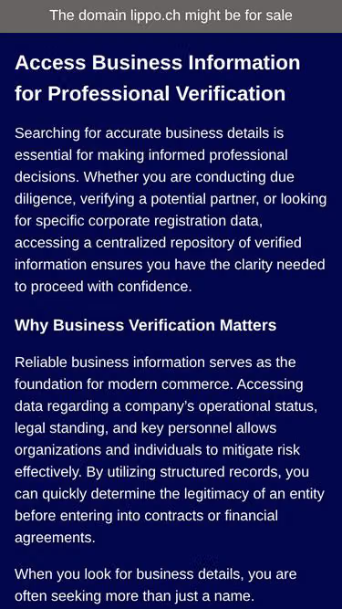 Screenshot of lippo.ch