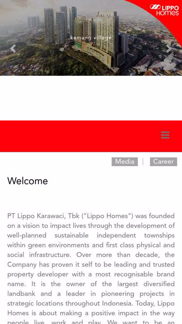 Screenshot of lippo.homes