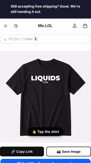 Screenshot of liquids.lol