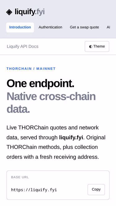 Screenshot of liquify.fyi