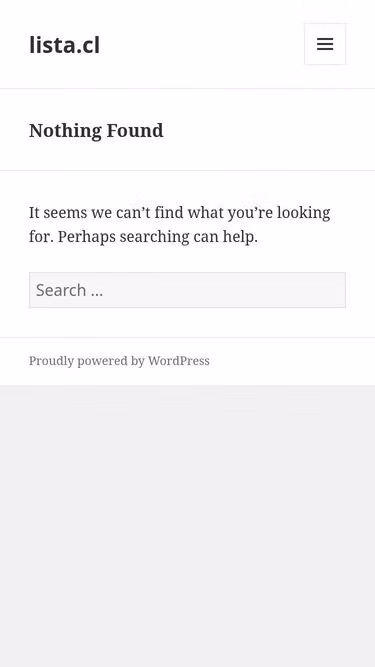 Screenshot of lista.cl