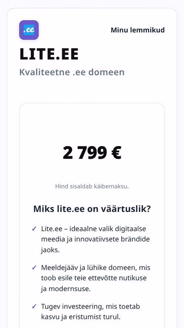 Screenshot of lite.ee