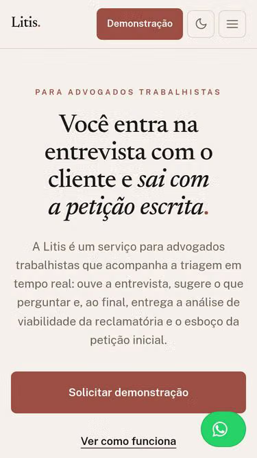 Screenshot of litis.ia.br